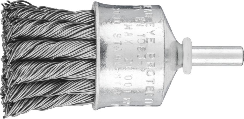 PFERD MOUNTED PENCIL TWIST KNOT STEEL WIRE BRUSH 25X25MM 0.50